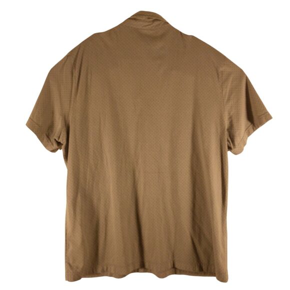 Banana Republic polo shirt mens XL XLarge gray polka dot premium short sleeve - Picture 2 of 8